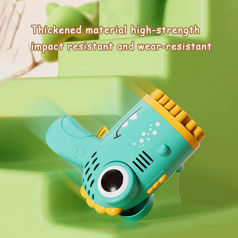 40 Hole Dinosaur Bubble Handheld Bubble Machine, Electric Bubble Gun, Outdoor Wedding Party Toy(Without Bubble Water)
