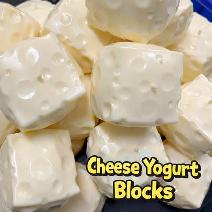 Squishy Cheese Block - Yellow, Moldable Fidget Toy with Squeeze Feature, Ideal for Play and Relaxation Giant Cheese Squishy - 6/7Cm Moldable Non-Rebound & Slow Rebound Fidget Toy | Viral ASMR Stress Ball Glutinous